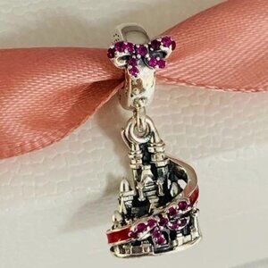 Disney Castle Charm with Pink Accents